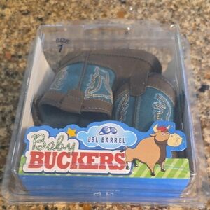 Blue and Brown Kids Shoes